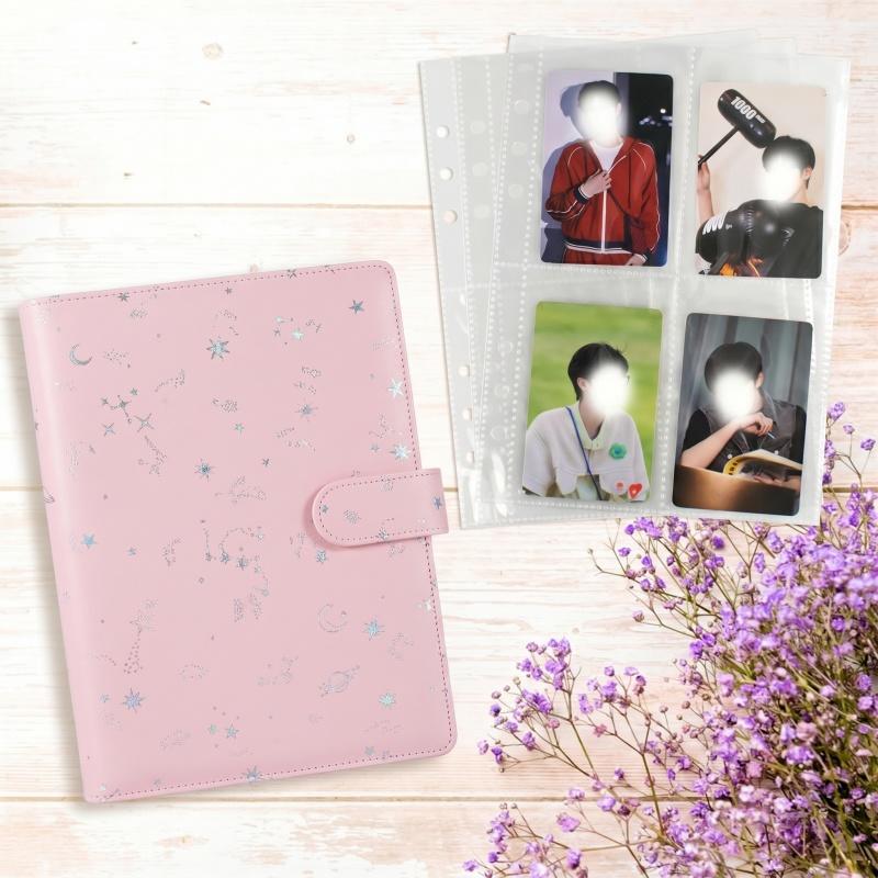 Trading Card Binder - A5 6‑Ring Loose‑Leaf Photocard Binder Set