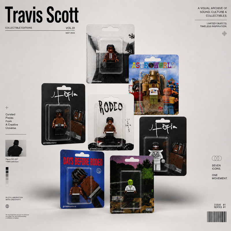 Building Block Mini - Figur Mini Travis Scott Rodeo Album