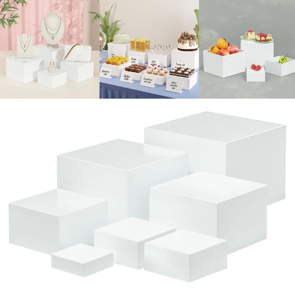 Display Risers Set - 7 Buah Kotak Display Kubus Akrilik