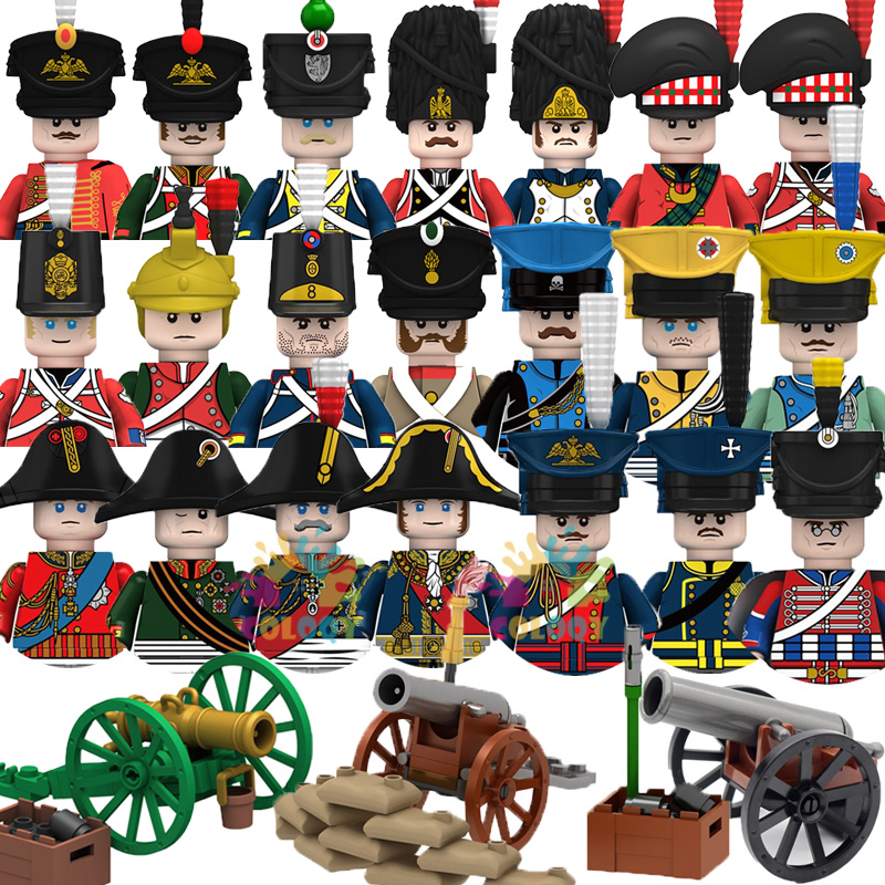Lego Minifigure Holder - Mainan Anak-anak Perang Napoleon Blok Bangunan