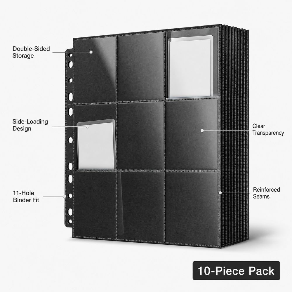 10Pcs 9-Kantong Halaman Binder - Trading Card Binder ulasan dan harga