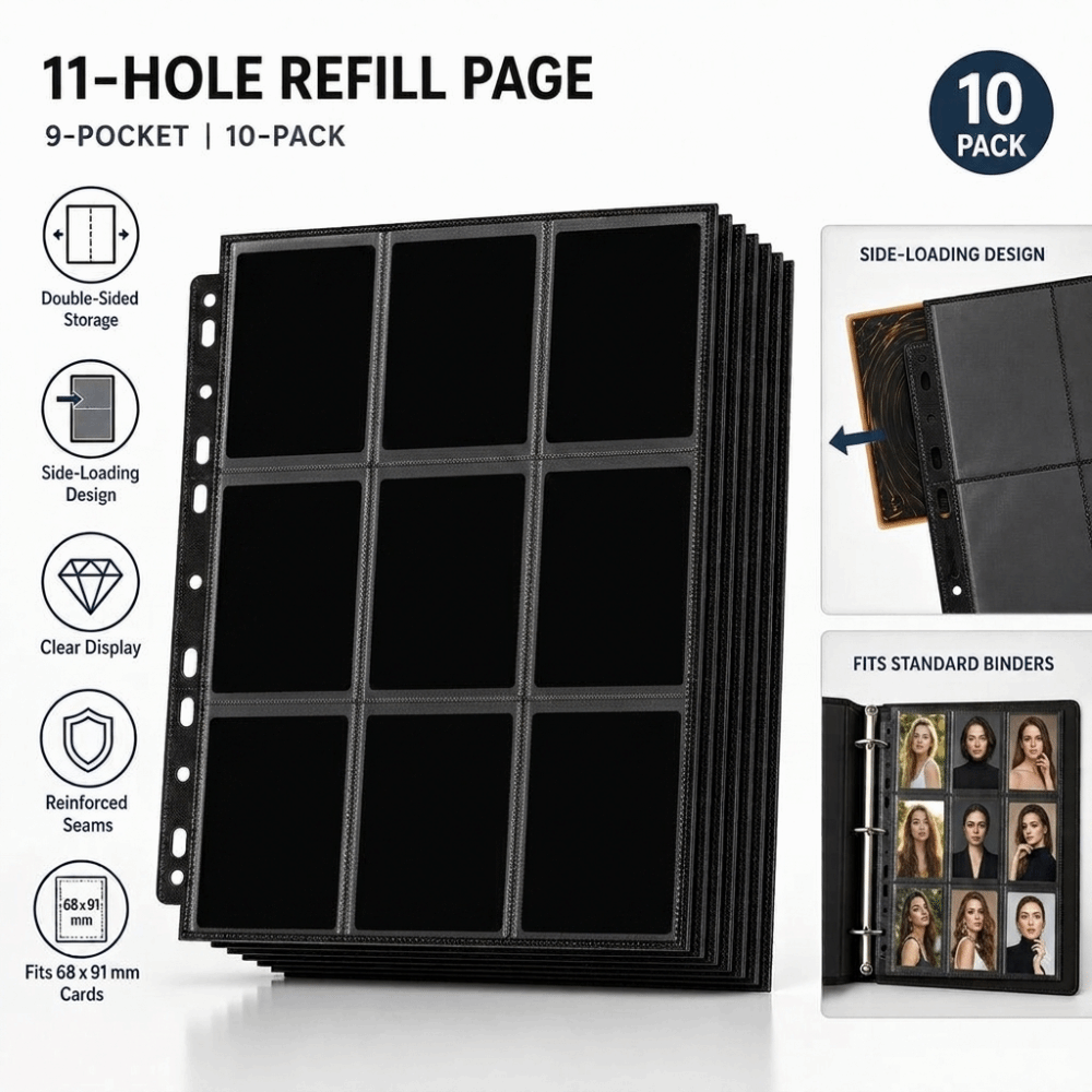10Pcs 9-Kantong Halaman Binder - Trading Card Binder ulasan dan harga