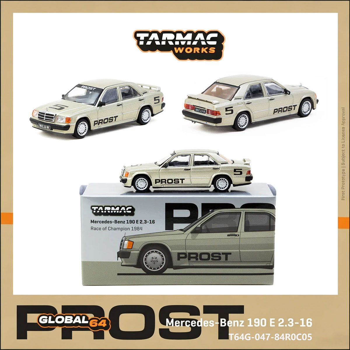 TW 1:64 Mercedes 190E # 5 Alai - Die Cast Car 1 64 ulasan dan harga