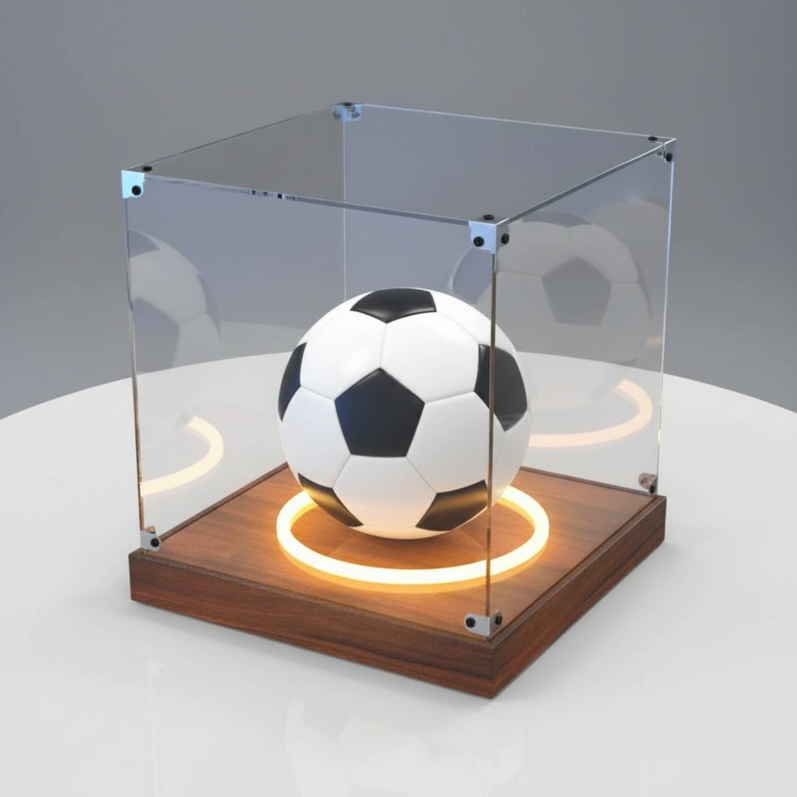 Kotak Display Bola Bulat Akril - Display Case Acrylic ulasan dan harga