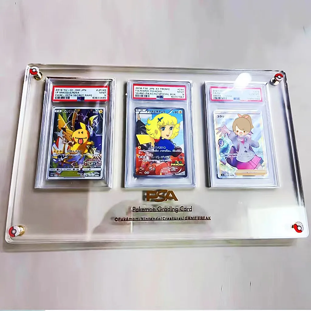 PTCG Pokemon Yu-Gi-Oh Rating G - Graded Card Display ulasan dan harga