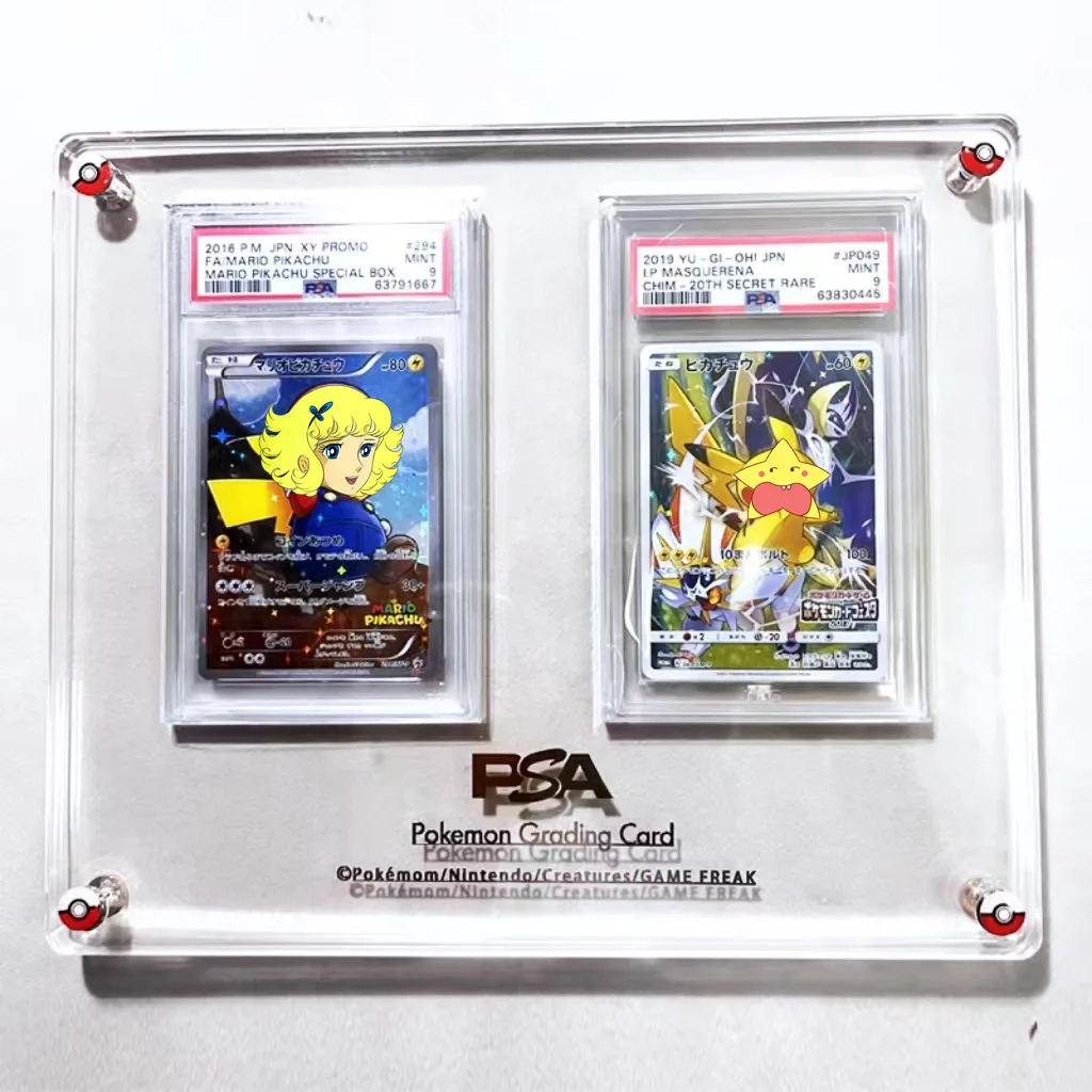 PTCG Pokemon Yu-Gi-Oh Rating G - Graded Card Display ulasan dan harga
