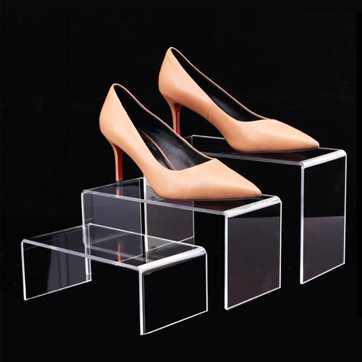 3/6/9 Buah Rak Penyimpanan Kot - Display Risers Set ulasan dan harga