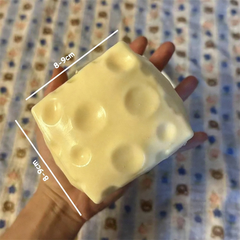 ◑ Bola Stres Jumbo Cheese Cube - Fidget Cube Original ulasan dan harga