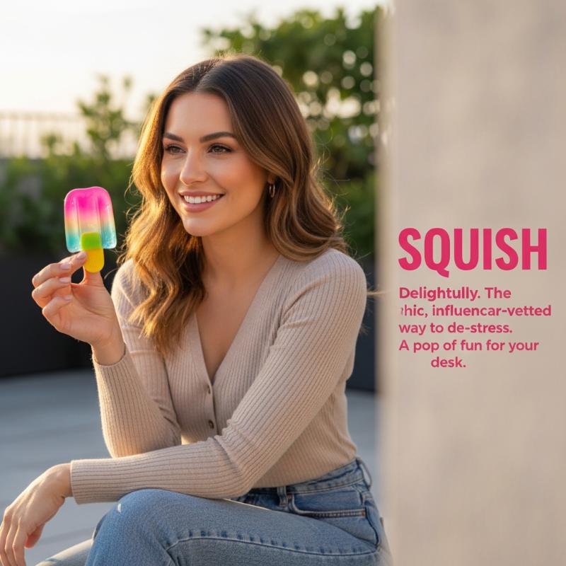 Kubus Es Krim Squishy Sensoris - Fidget Cube Original ulasan dan harga