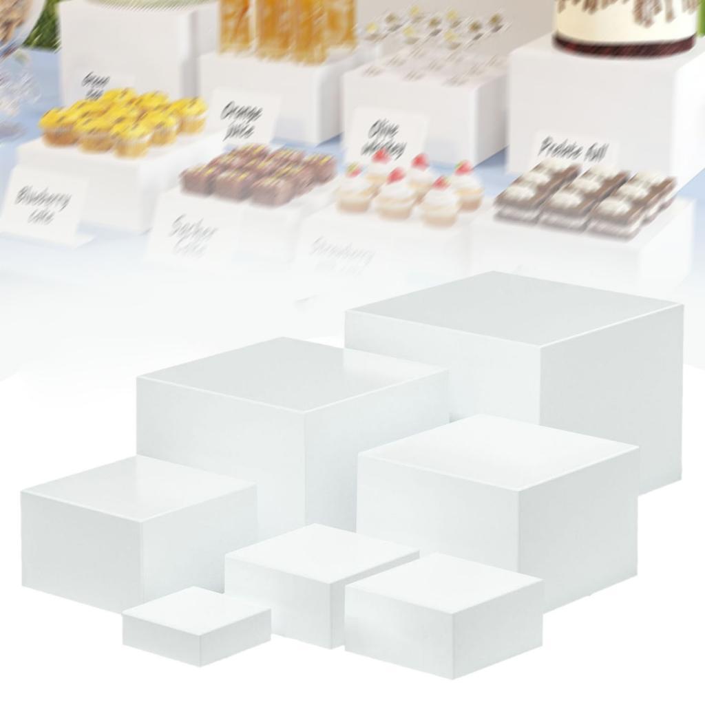 7 Buah Kotak Display Kubus Akr - Display Risers Set ulasan dan harga