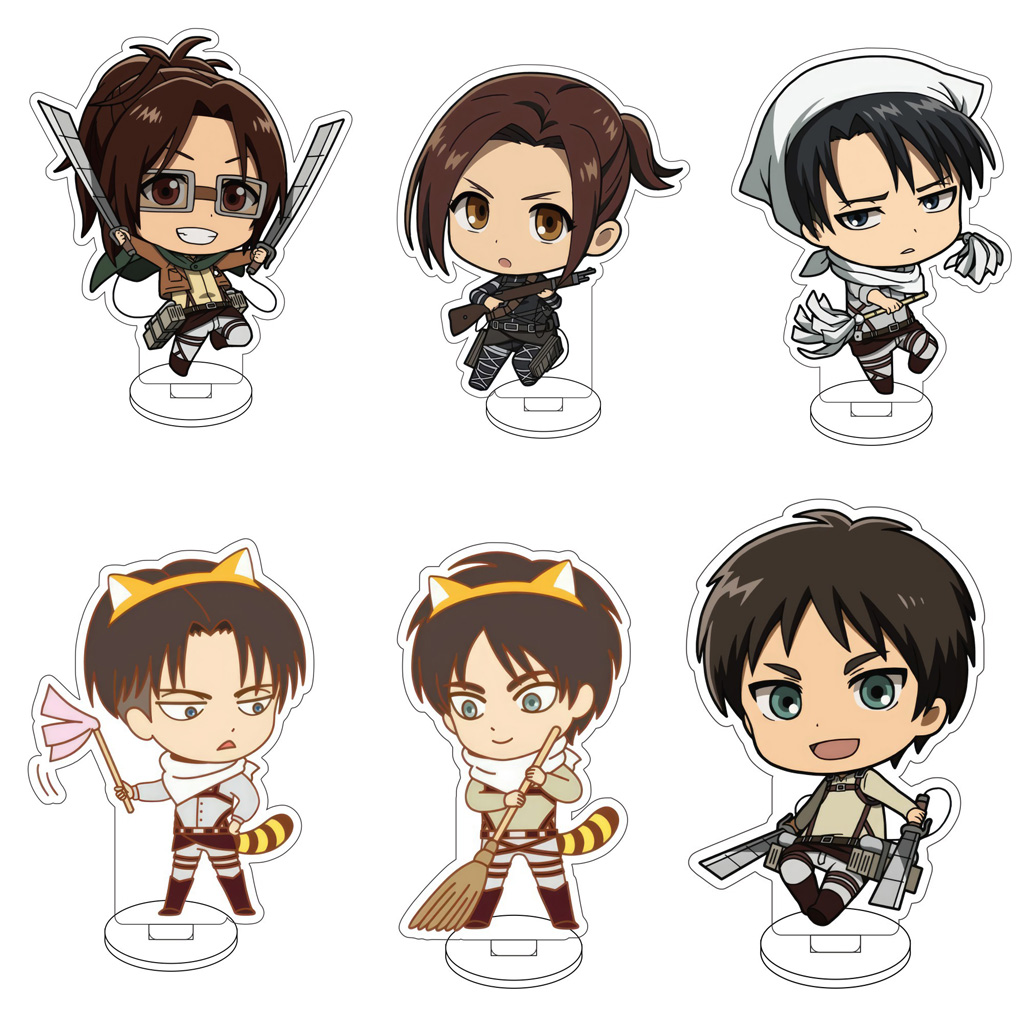 10CM Anime Attack on Titan Ere - Figma Stand Set ulasan dan harga
